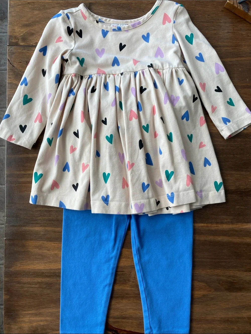 Hanna Andersson Fall Heart Dress and Leggings